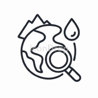 Earth Science Icons Outline