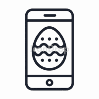 Easter App Icons Outline