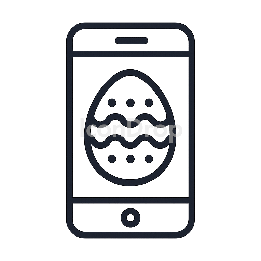 Easter App Icons Outline