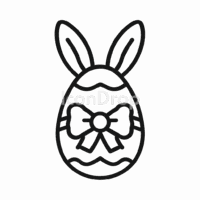 Easter Day Icon Outline