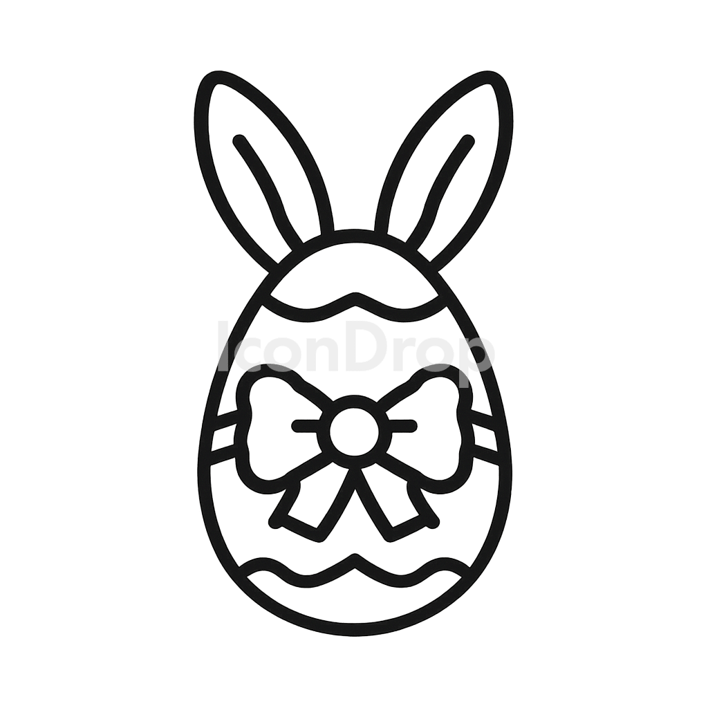 Easter Day Icon Outline