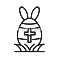 Easter Holiday Icon Outline