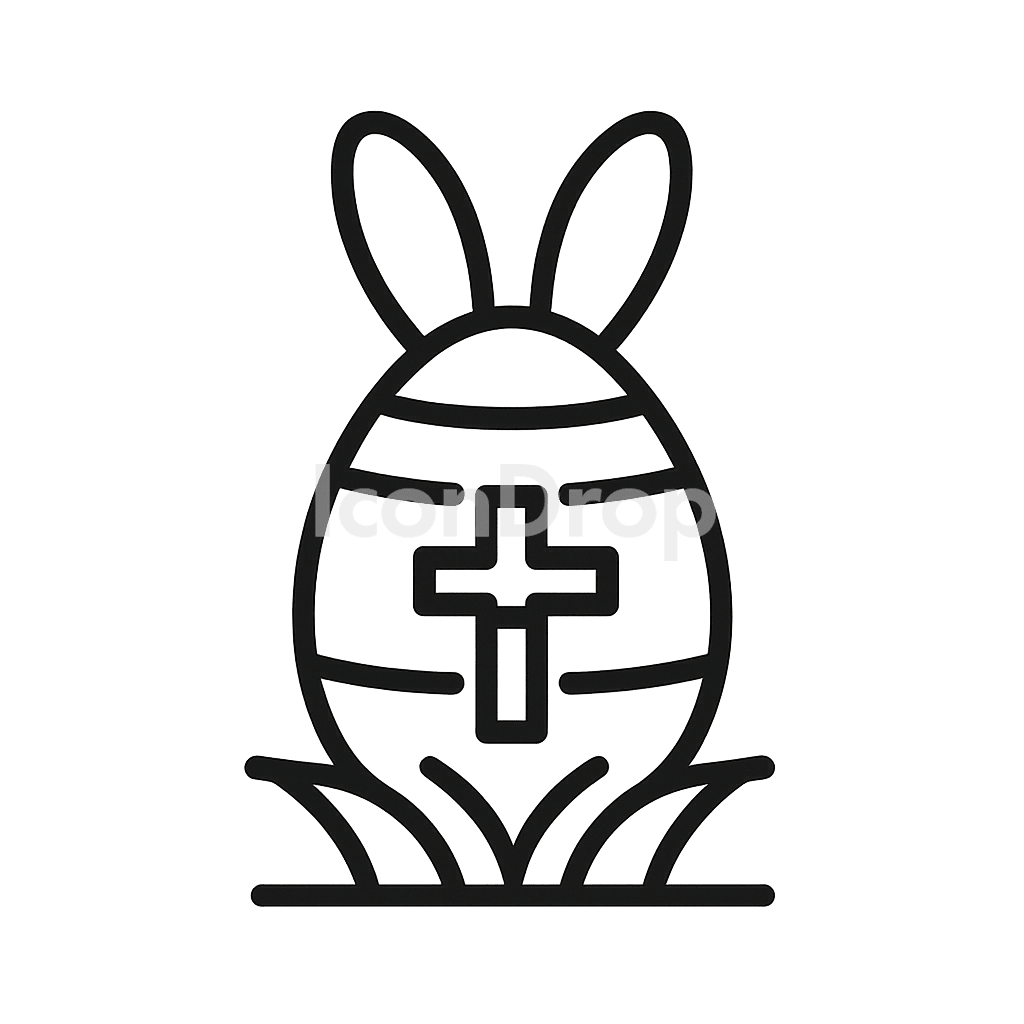 Easter Holiday Icon Outline