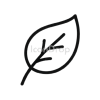 Eco Leaf Icon Outline