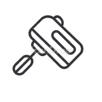 Egg Beater Icon Outline