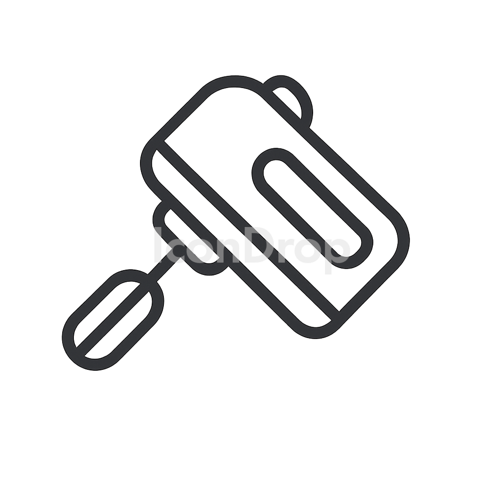 Egg Beater Icon Outline