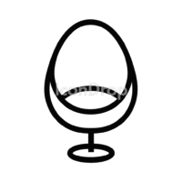 Egg Chair Icon Outline