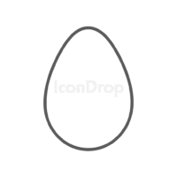 Egg Icon Outline