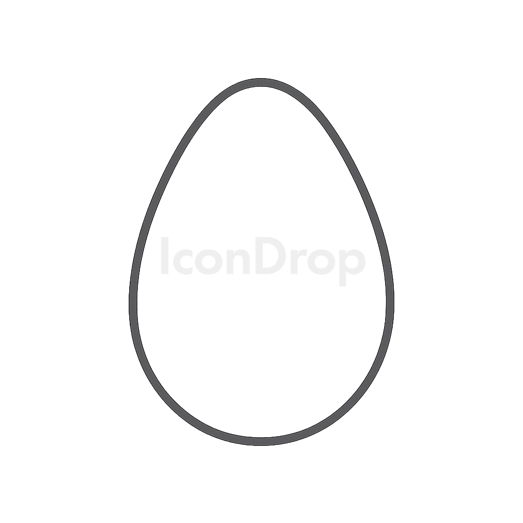 Egg Icon Outline