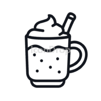 Egg Nog Icon Outline
