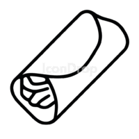 Egg Roll Icon Outline