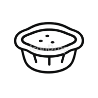 Egg Tart Icon Outline