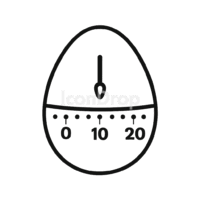 Egg Timer Icon Outline