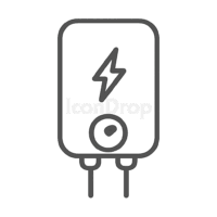 Electric Water Heater Icon Outline