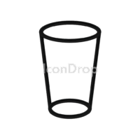 Empty Glass Icon Outline