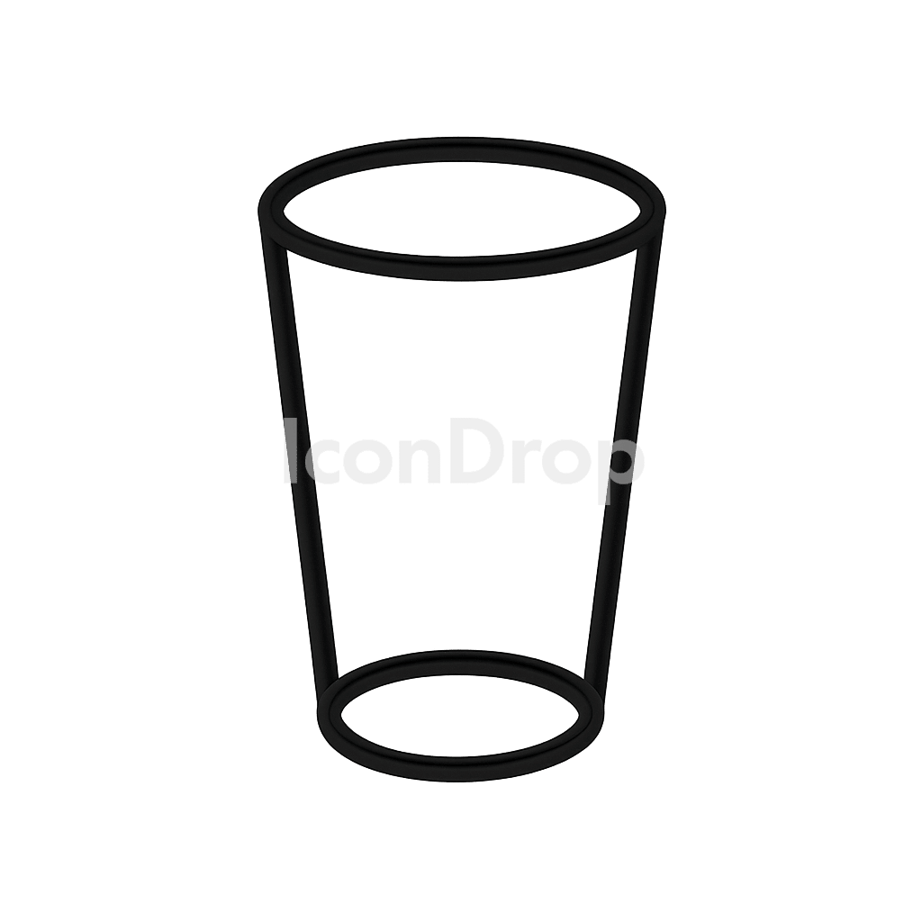 Empty Glass Icon Outline