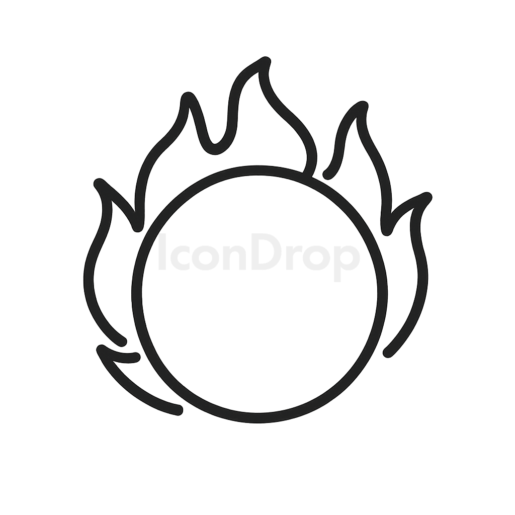 Energy Ball Icon Outline