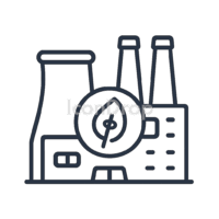 Energy Plant Icon Outline