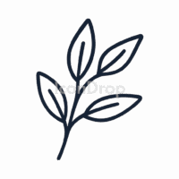 Eucalyptus Leaf Icon Outline