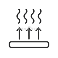 Even Heat Distribution Icon Outline