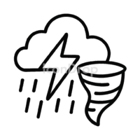 Extreme Weather Events Icon Outline