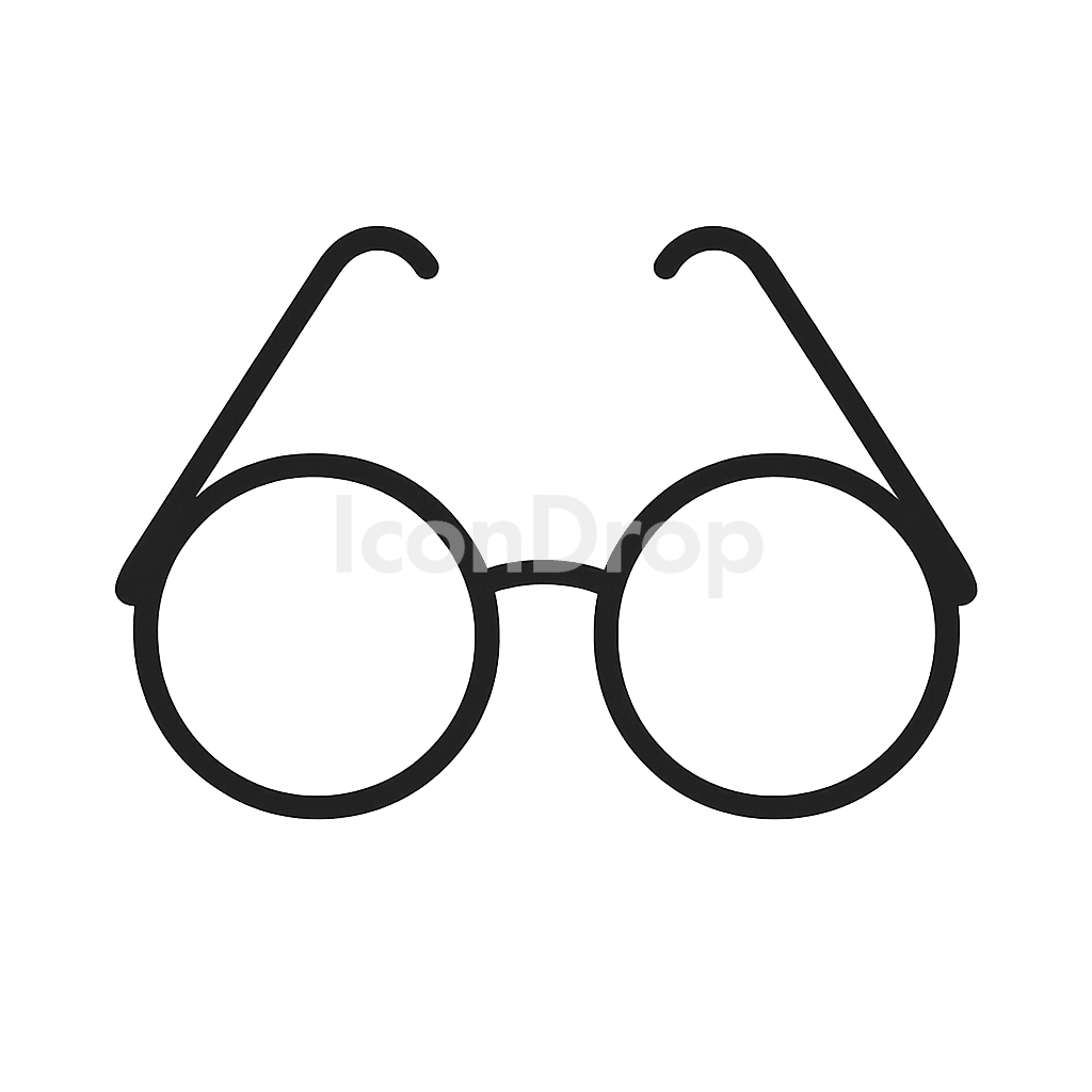 Eye Glass Icon Outline
