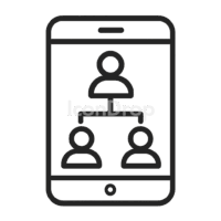 家系図アプリアイコン(アウトライン)