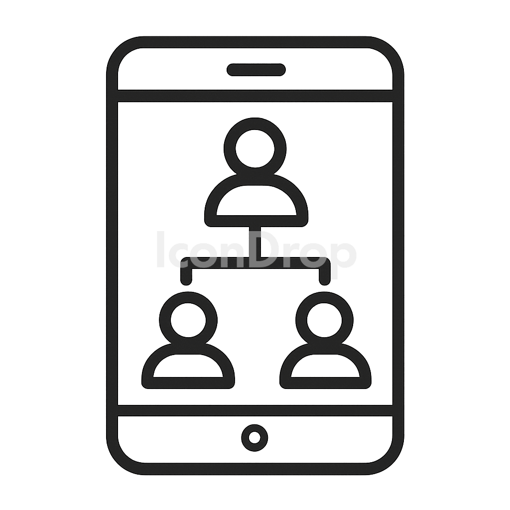 Family Tree App Icon Outline