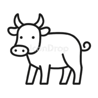 Farm Animal Icon Outline