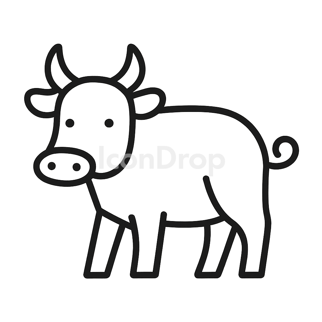 Farm Animal Icon Outline