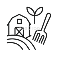 Farm To Fork Icon Outline