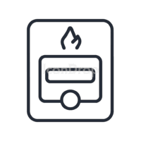 Fire Alarm Pull Station Icon Outline