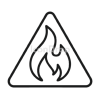 Fire Danger Icon Outline
