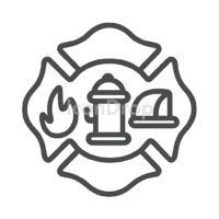 Fire Department Icon Outline