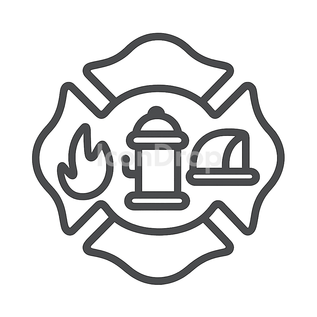Fire Department Icon Outline