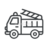 Fire Engine Icon Outline