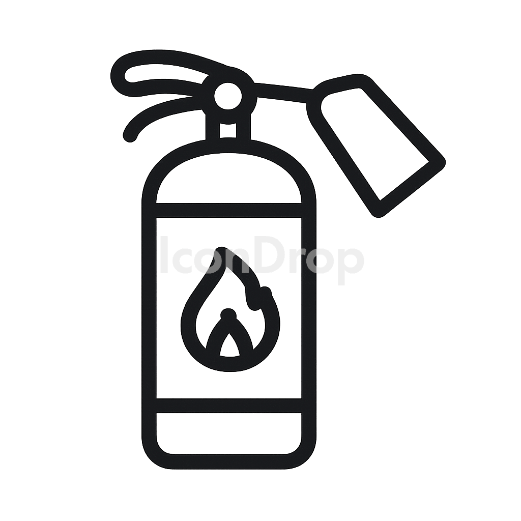 Fire Extinguisher Icon Outline