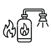 Fire Fighting System Icon Outline