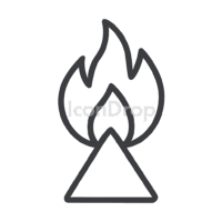 Fire Hazard Icon Outline