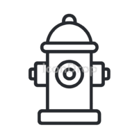 Fire Hydrant Icon Outline