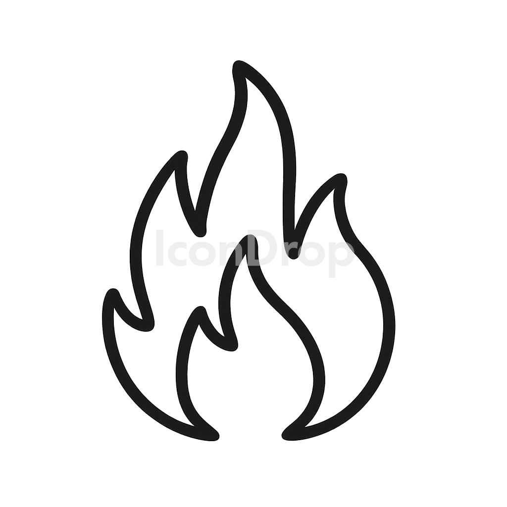 Fire Icon Outline
