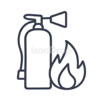 Fire Safety Icon Outline