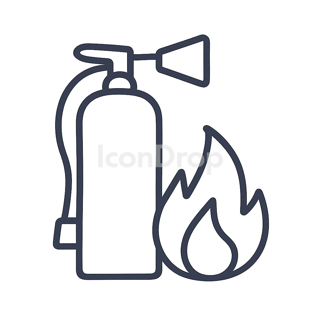 Fire Safety Icon Outline