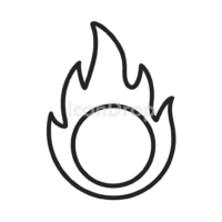 Fireball Icon Outline