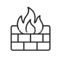 Firewall Icon Outline