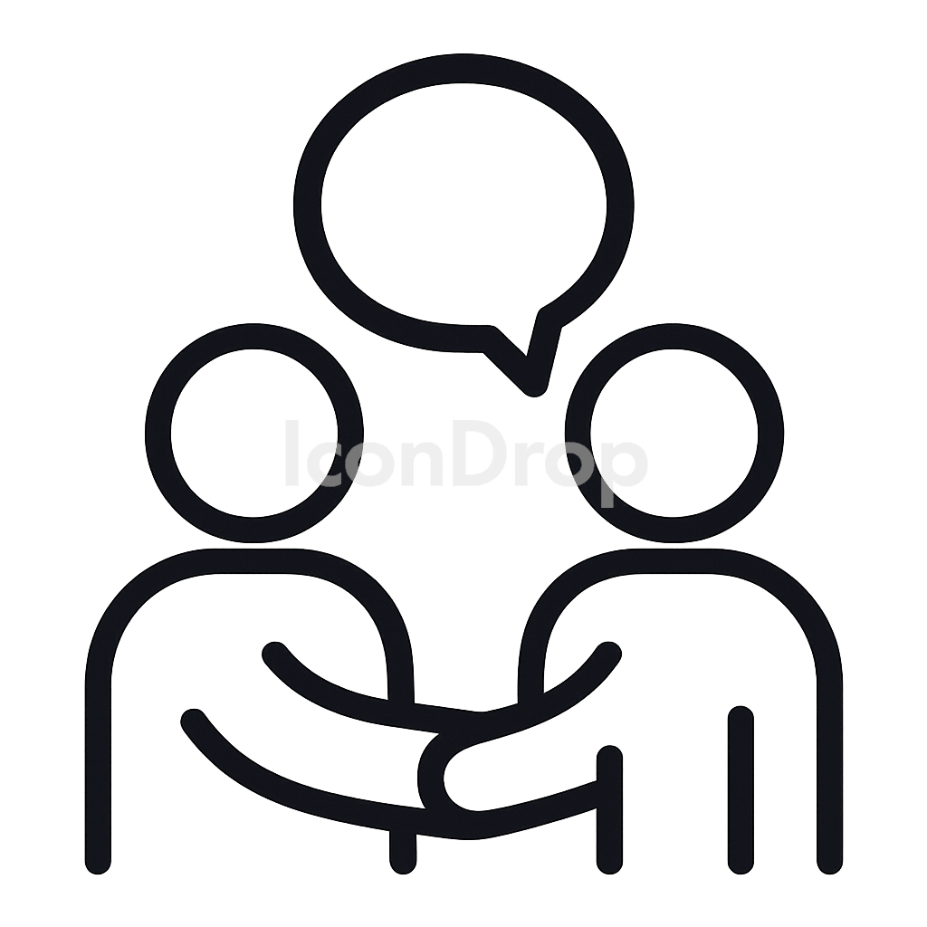 First Meet Icon Outline