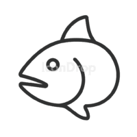 Fish Head Icon Outline