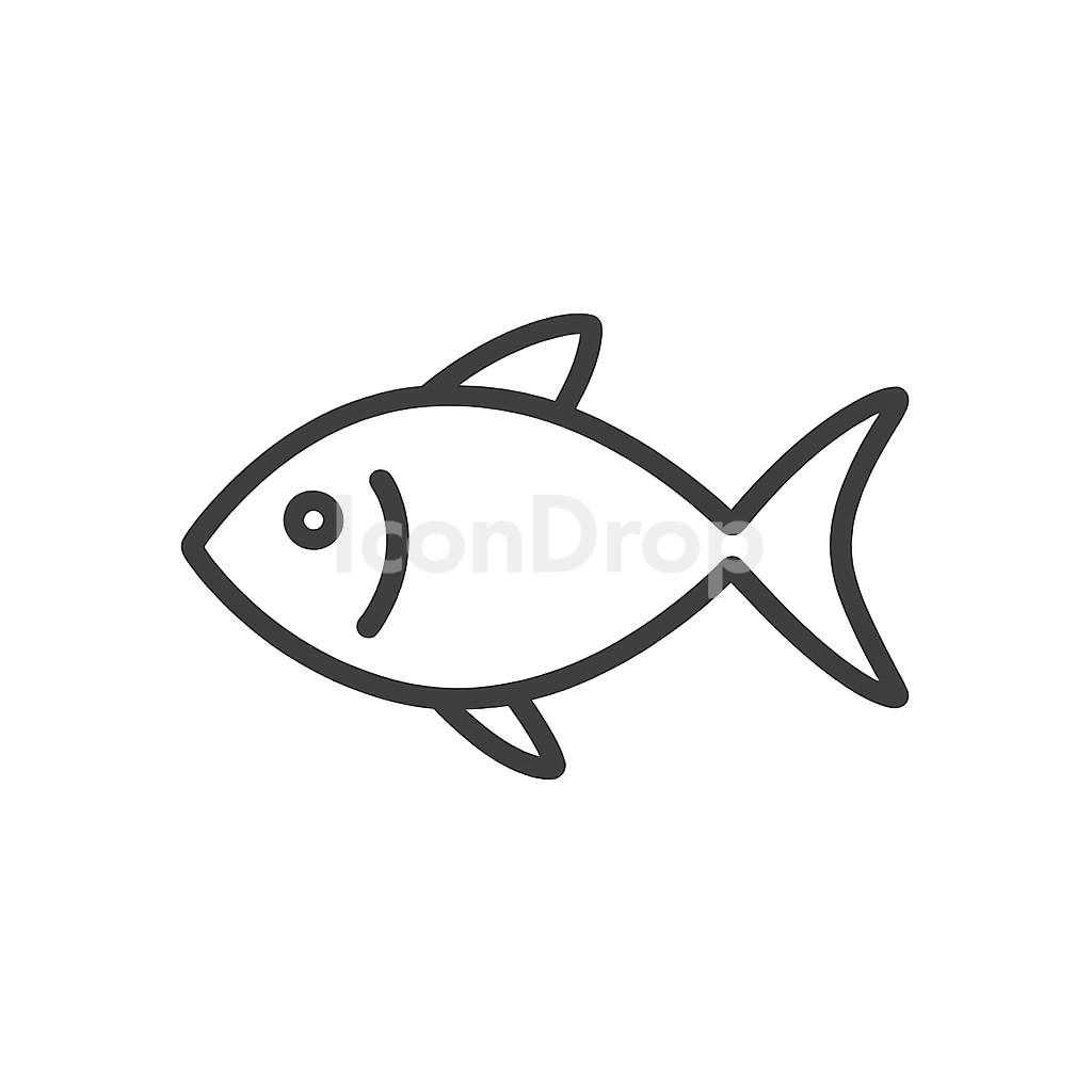 魚のアイコン アウトライン