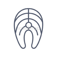 Fish Meat Icon Outline