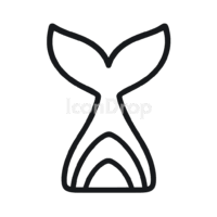 Fish Tail Icon Outline